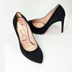Gucci Black Suede Women's Heels Size 8